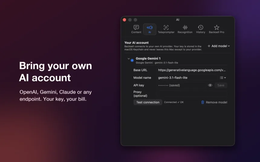 Backsell — Screens 3