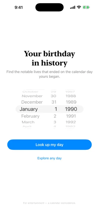 Birthday Archive — Screens 2