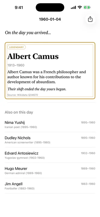 Birthday Archive — Screens 3