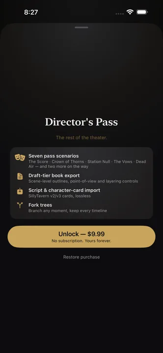 GodSeat — Screens 1